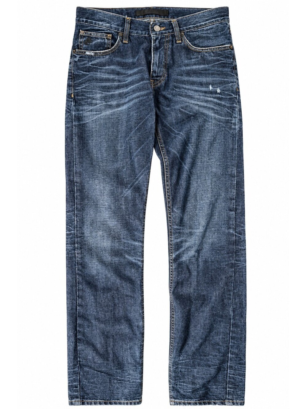 Karl Lagerfeld Men’s 31 Dark Wash Distressed Jeans 34” Inseam